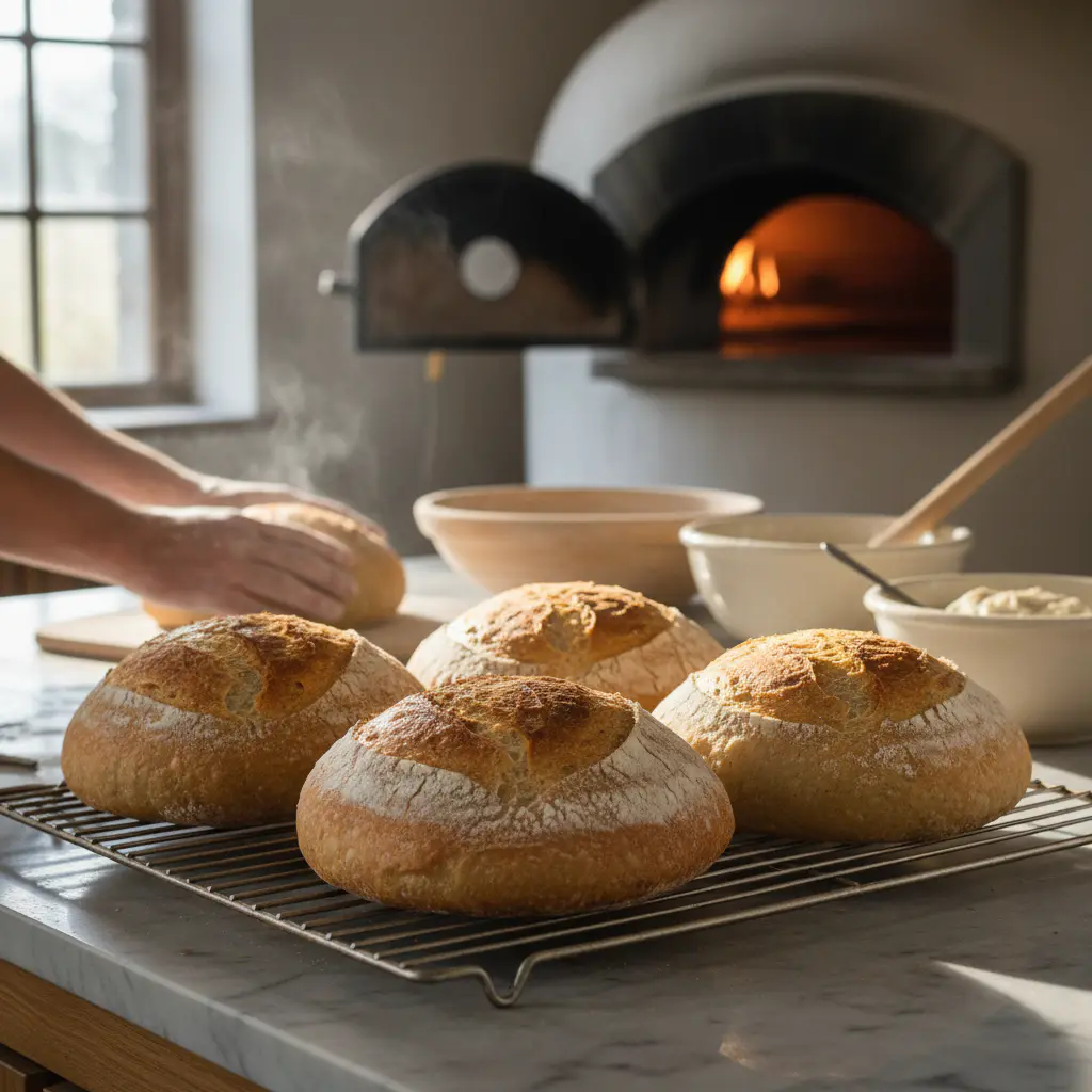 Artisan bread baking