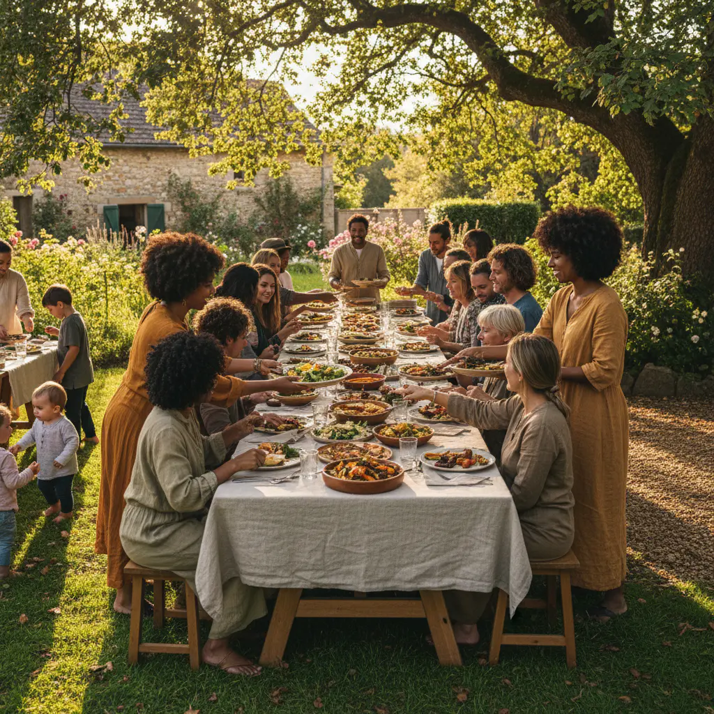 Community sharing food