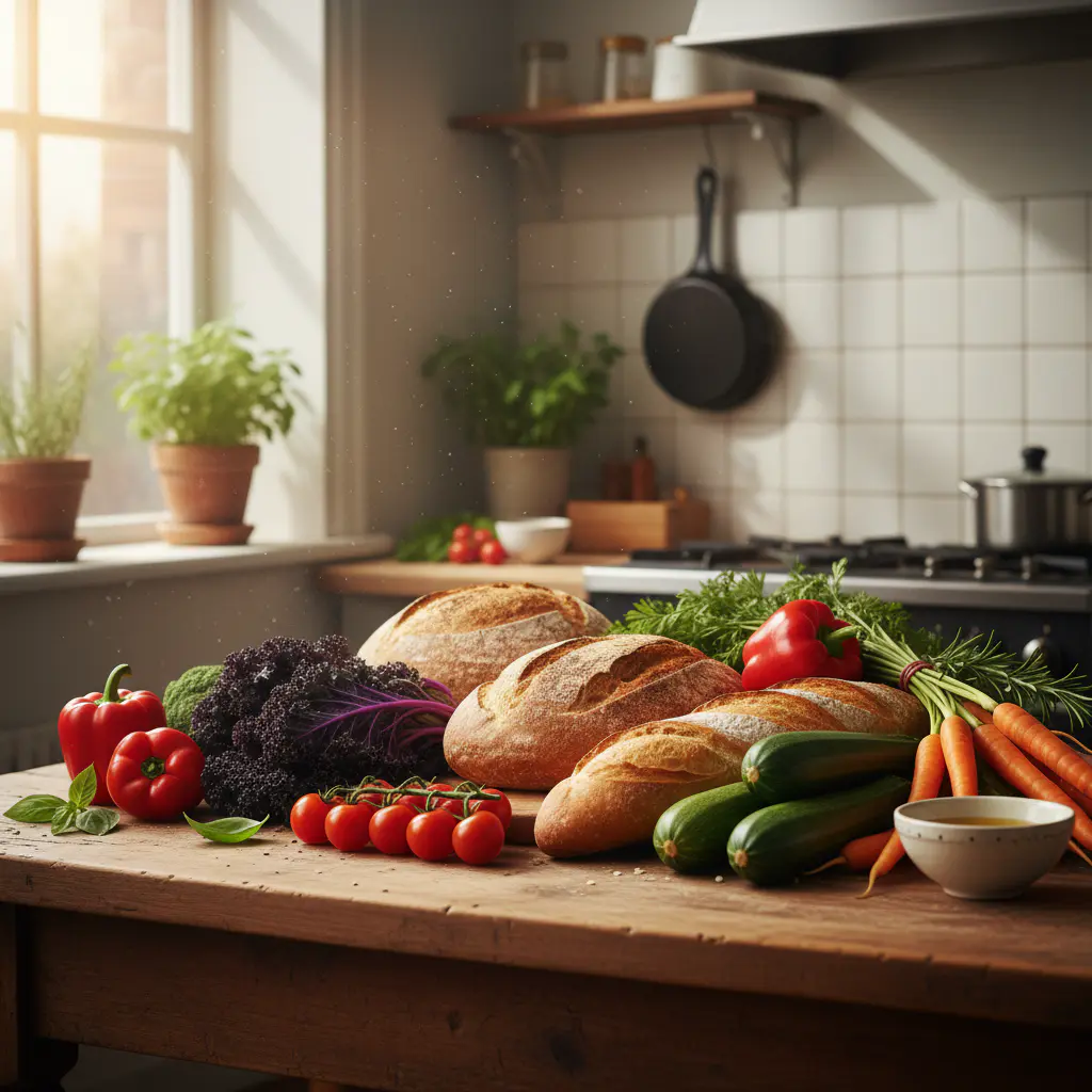 Fresh picked vegetables
